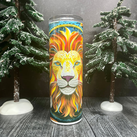 Colorful Lion 20oz Stainless Steel Tumbler