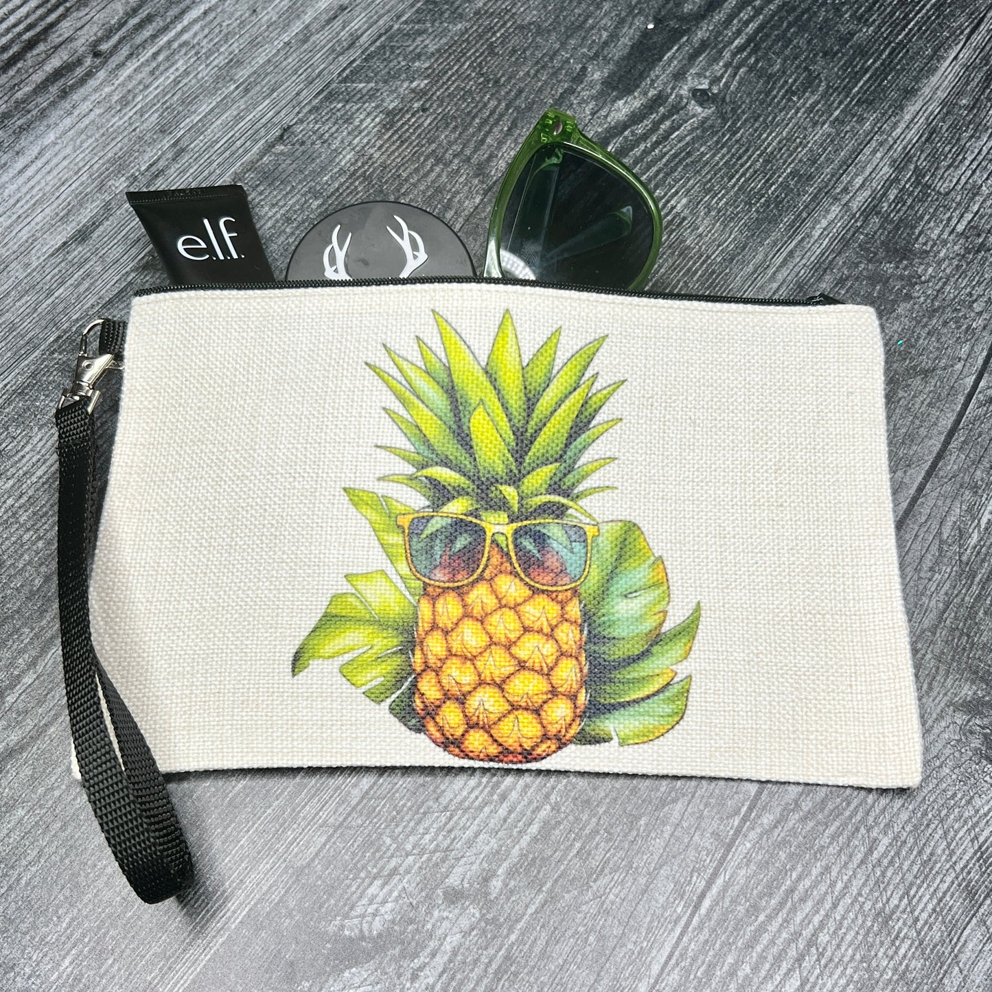 Cool Pineapple, Makeup Bag