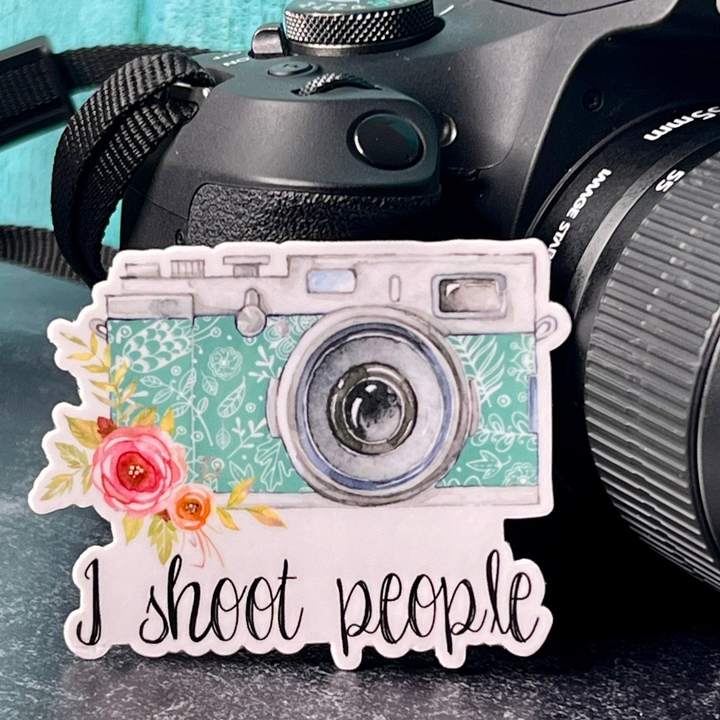 "I Shoot People" Photography Waterproof Sticker Decal