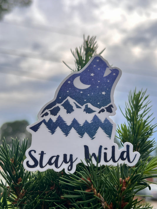 "Stay Wild" Waterproof Sticker Decal