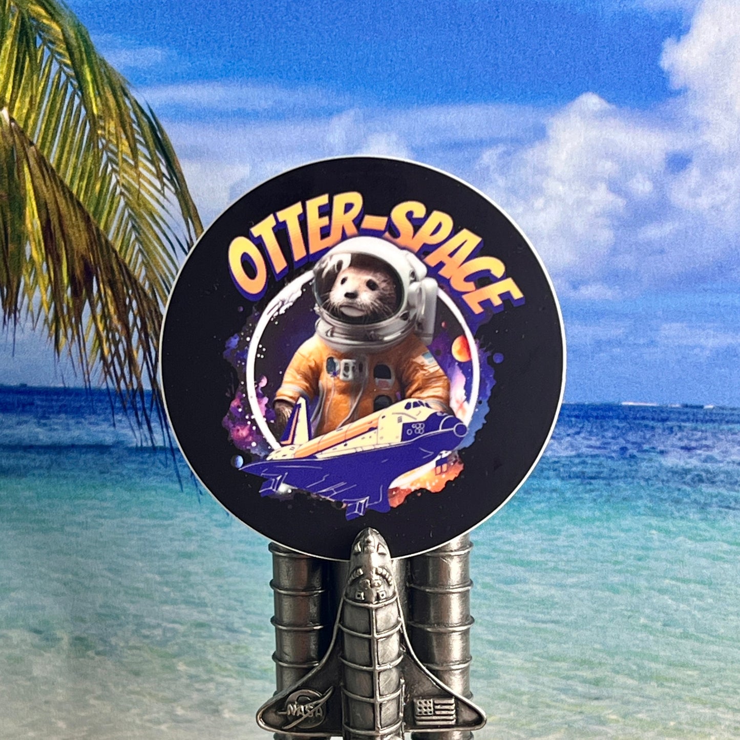 "Otter Space" Waterproof Sticker Decal