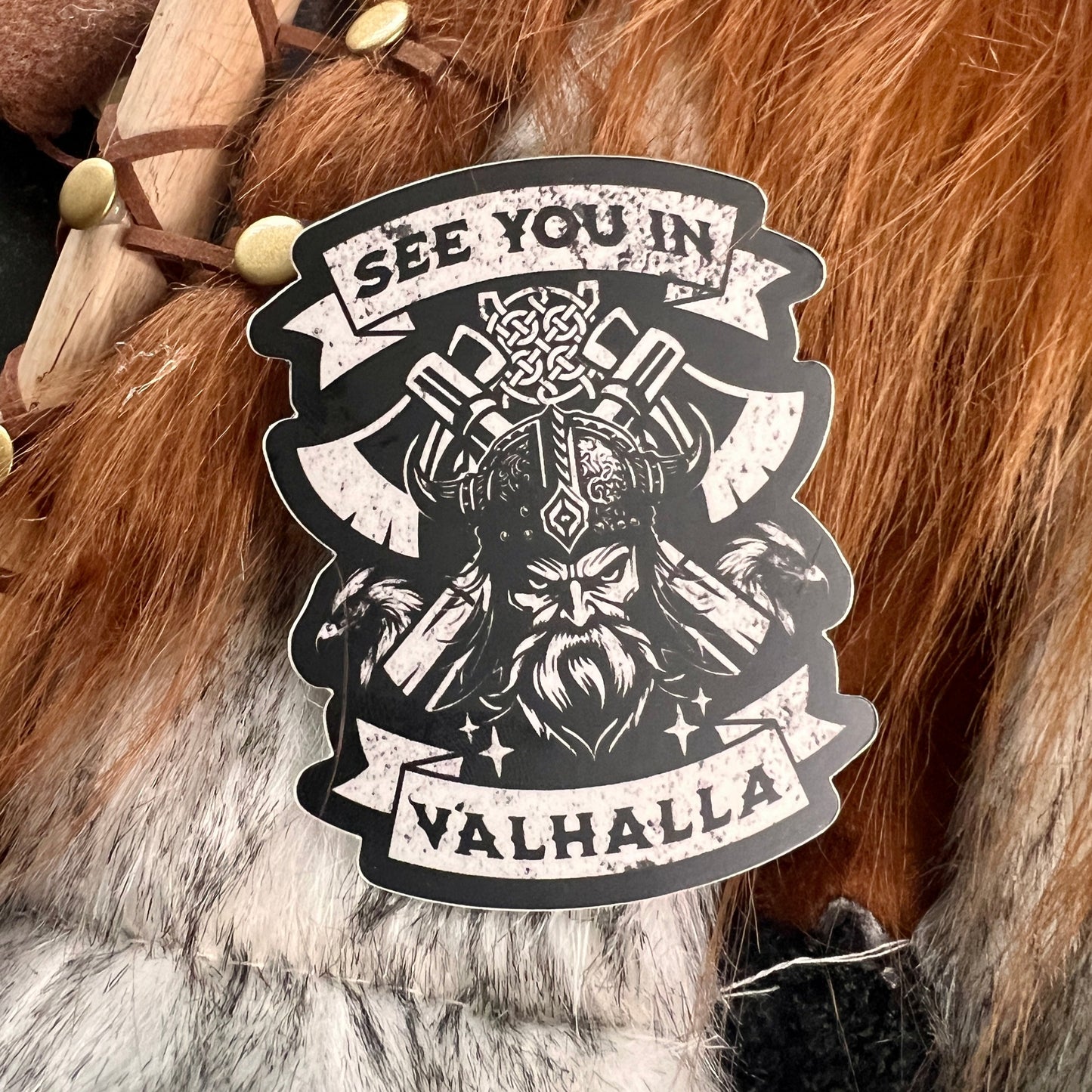 "See You in Valhalla" Waterproof Sticker Decal
