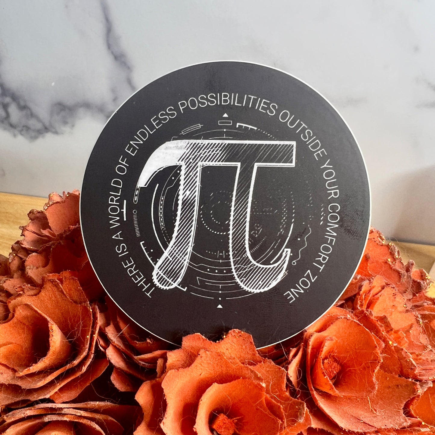 "Pi-There is a World of Endless Possibilities" Waterproof Sticker Decal