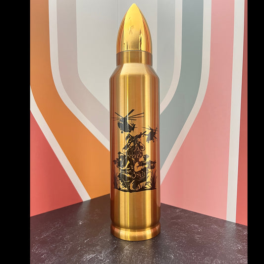 "Soldiers with Helicopters"  32oz Stainless Steel Bullet Tumbler