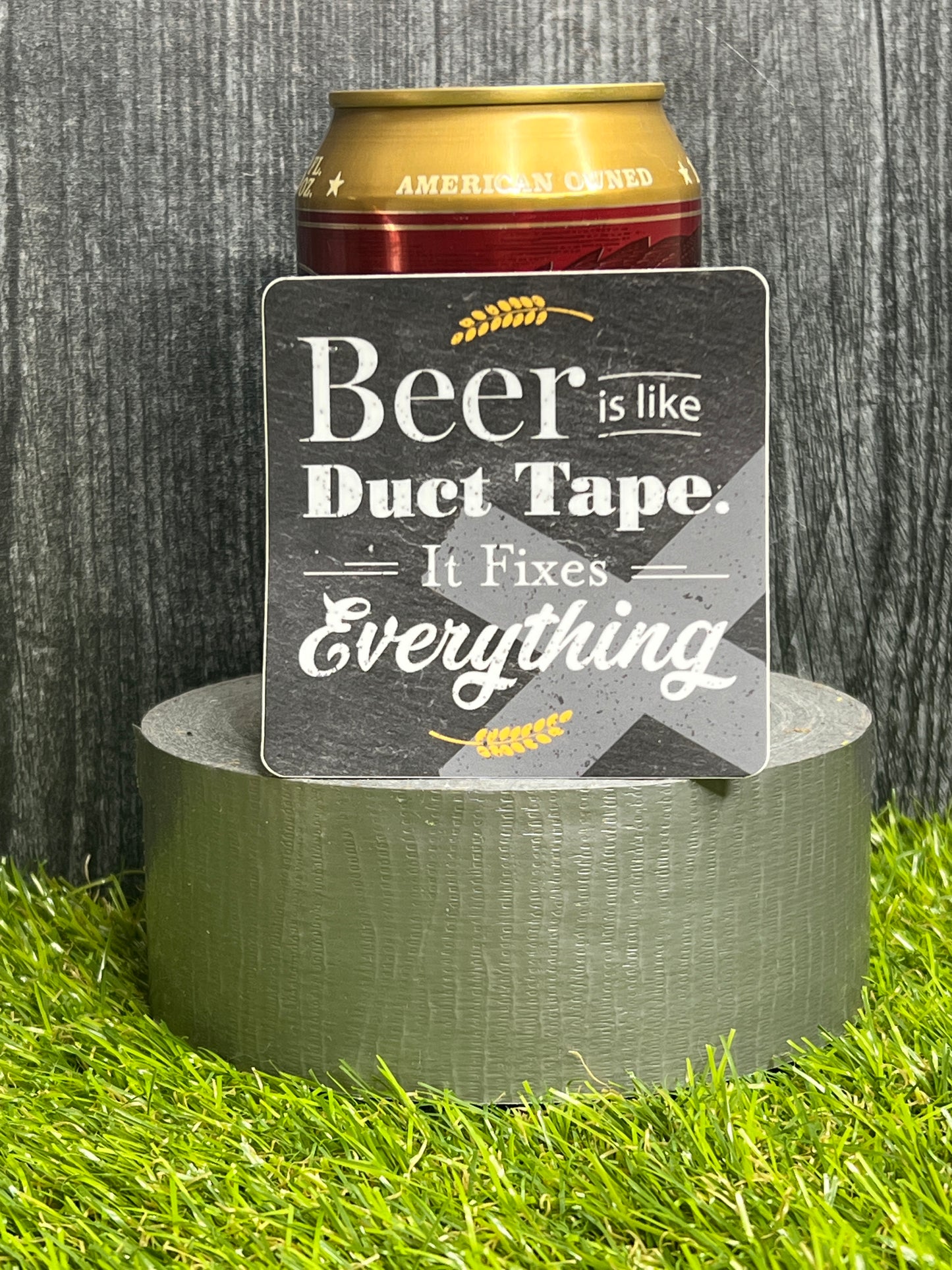 Beer is Like Duct Tape, It Fixes Everything Waterproof Sticker Decal