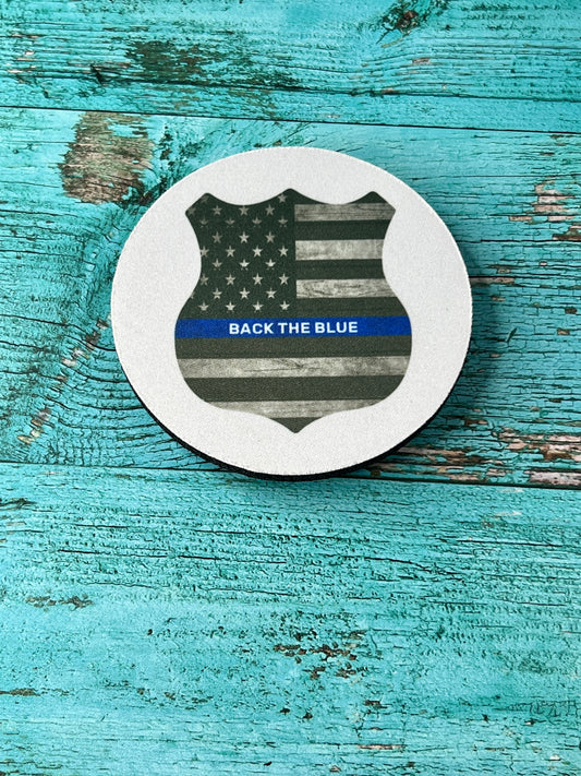"Back the Blue" Coaster