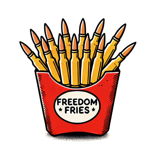 Freedom Fries 32oz Bullet Tumbler-Gold