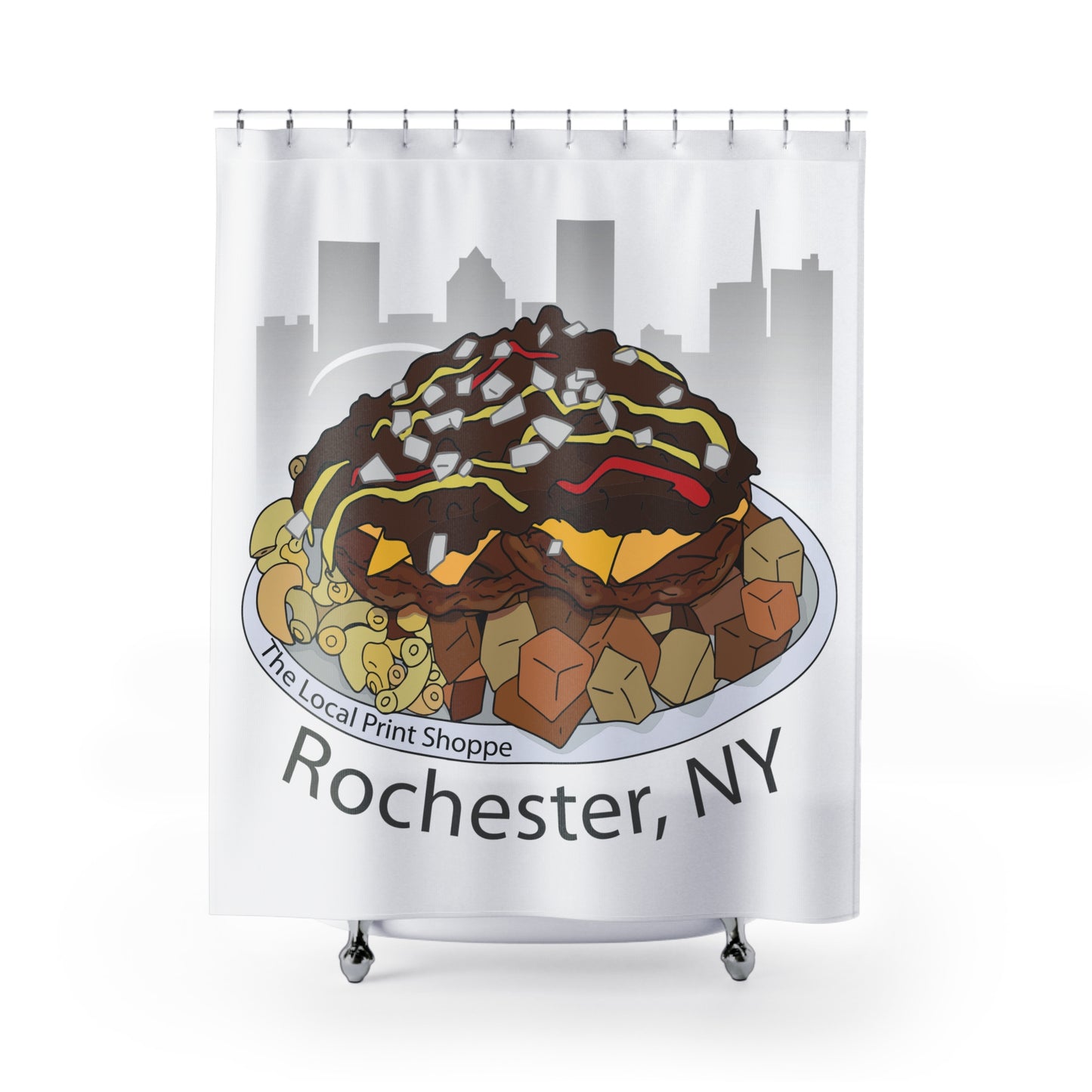 Garbage Plate Shower Curtains