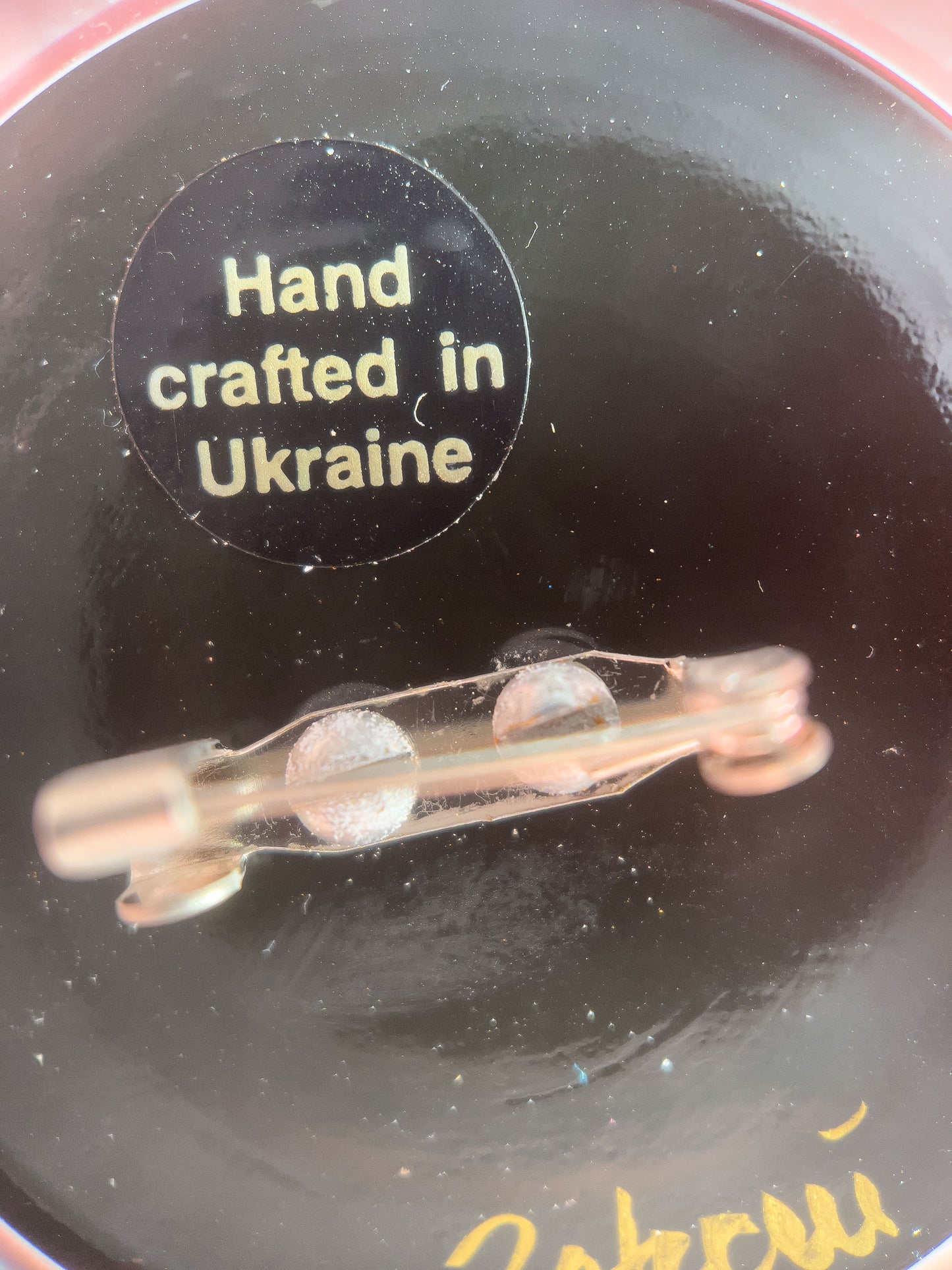 Brooch #10 Cream Flowers Handcrafted in Ukraine