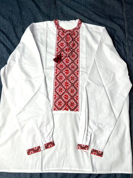 Ukrainian Handmade Embroidered Men's Shirt 1510