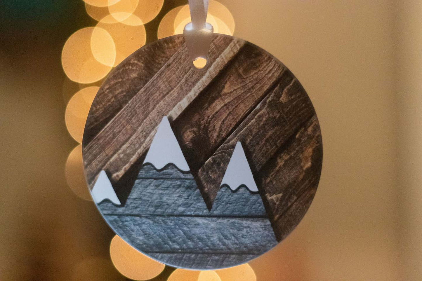 Mountains Glass Ornament / Suncatcher