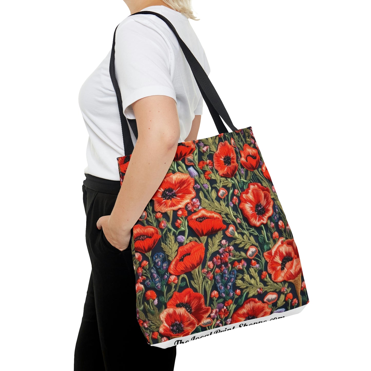 Ukrainian Poppy Seed Embroidery Design Tote Bag