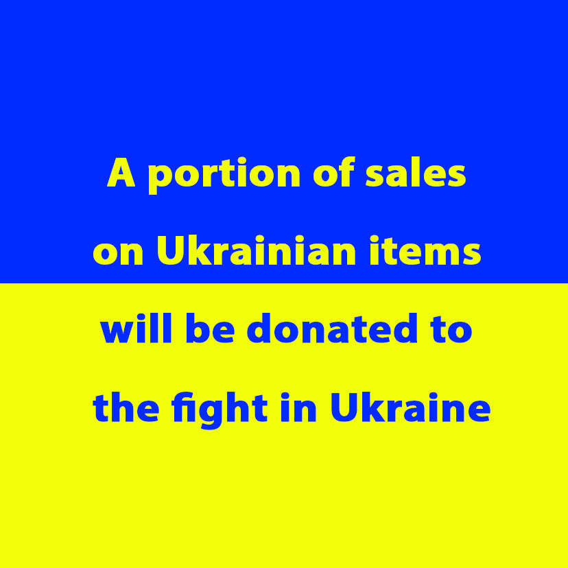 Ukrainian Flag with Tryzub Symbol and “Ukraine” Dark - Sew-On Patch || Hook & Loop