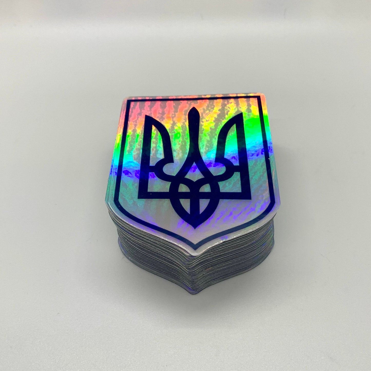 Holographic Ukrainian Tryzub Sticker Decal