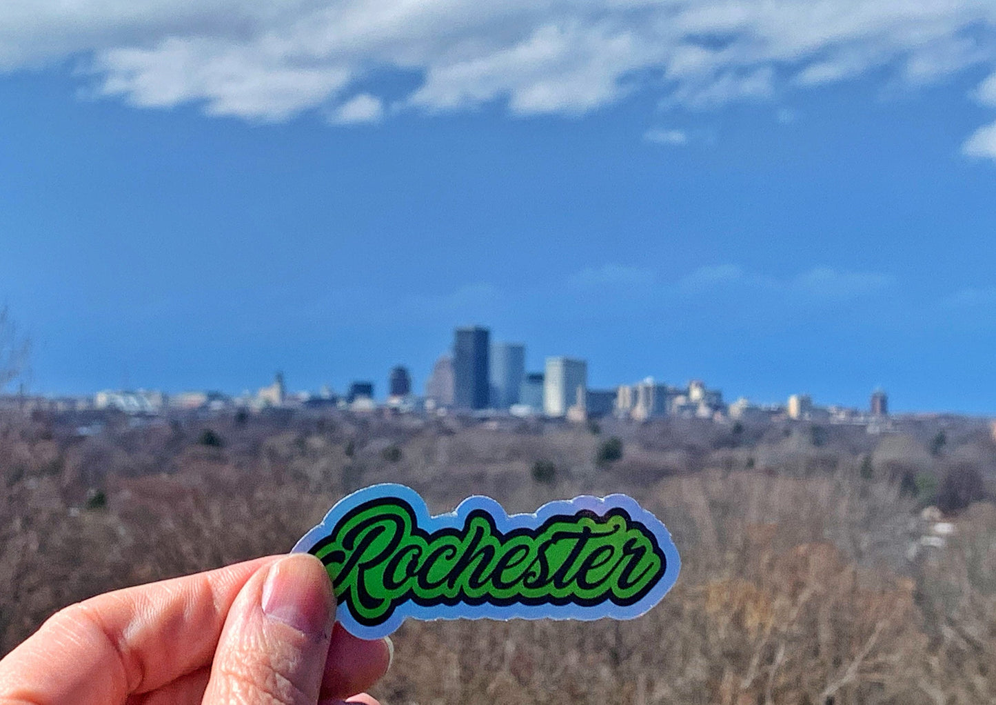 Holographic Rochester, Waterproof Sticker Decal
