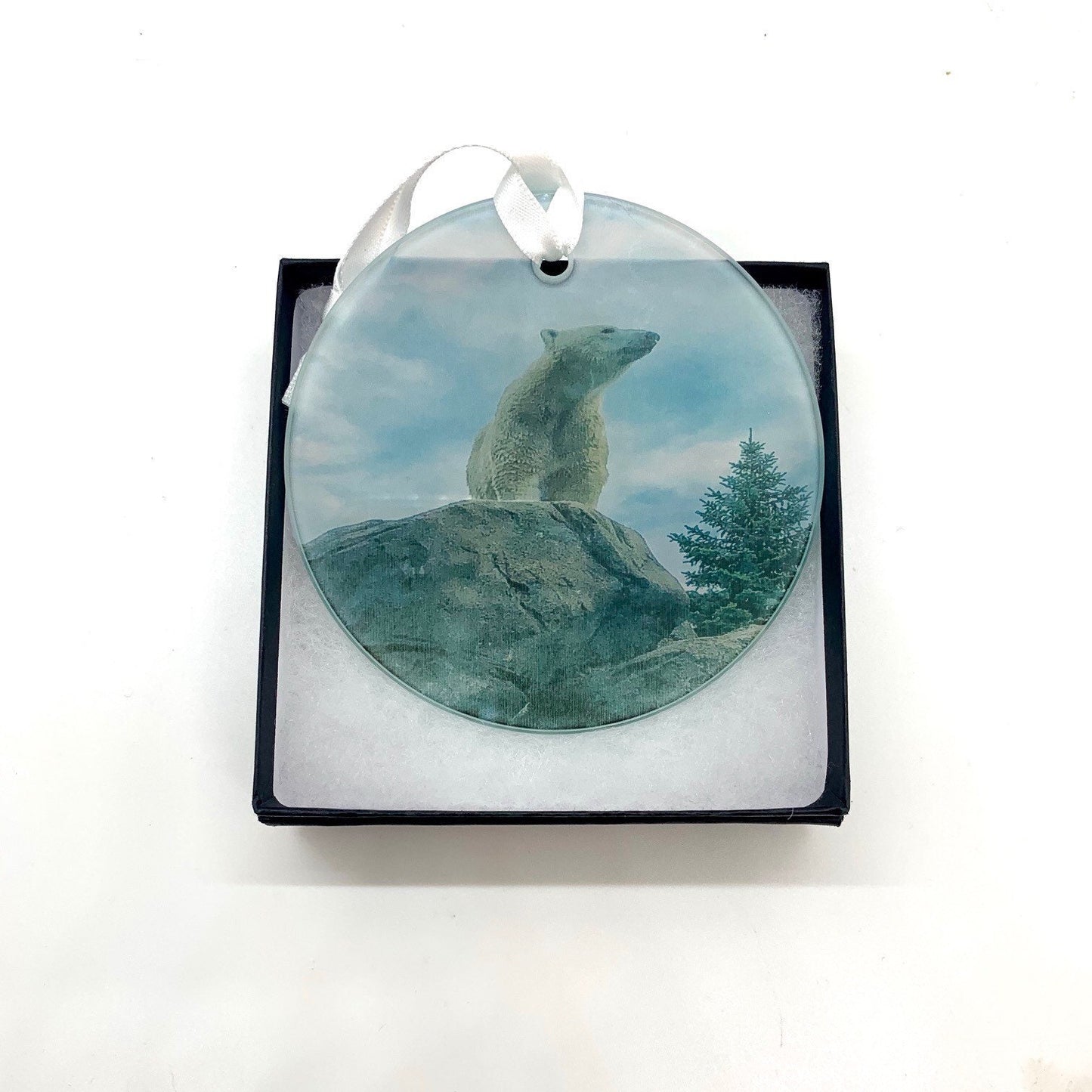 Rochester Polar Bear Glass Ornament / Suncatcher
