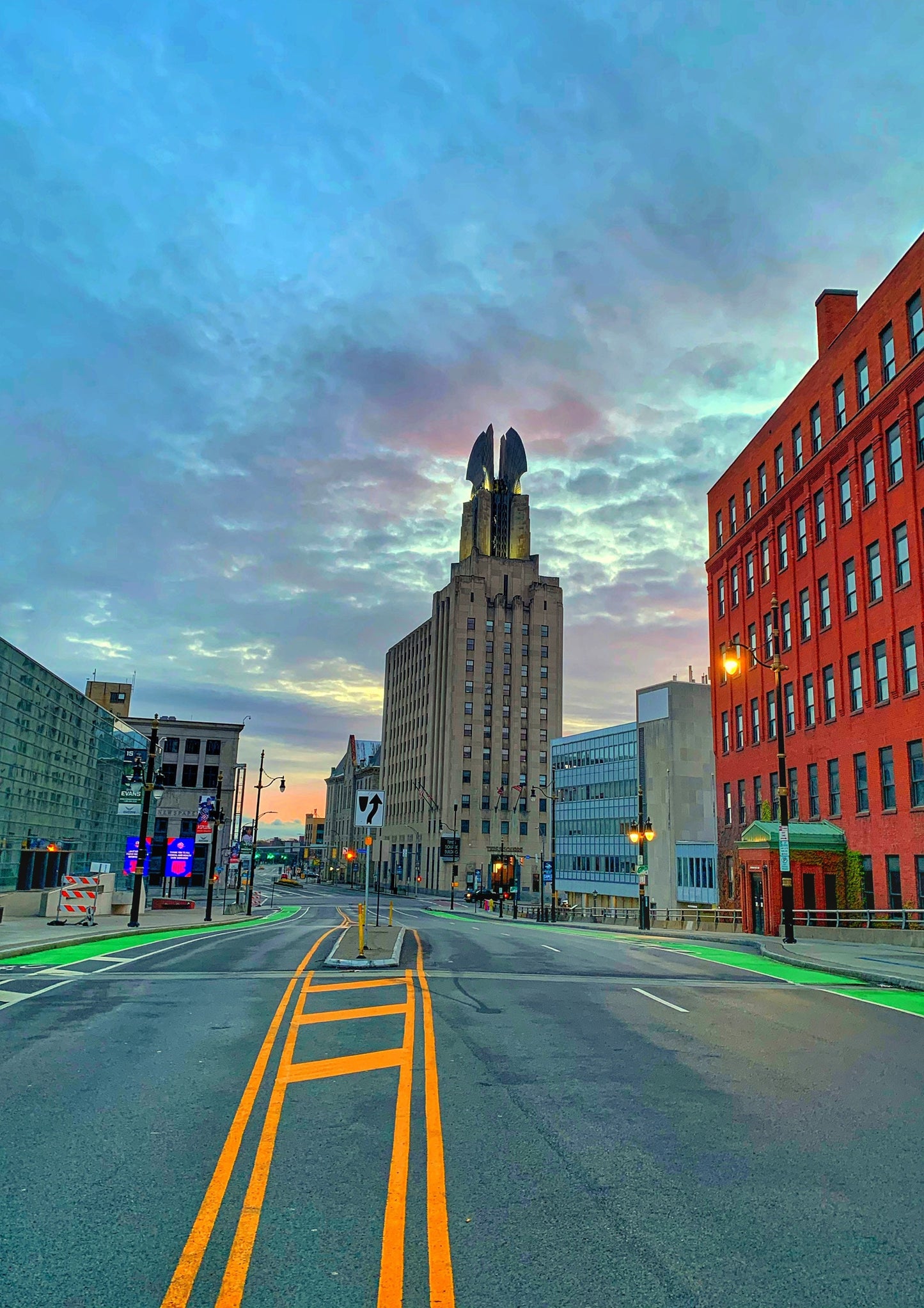Rochester, NY Sunset Empty Streets Photo Print