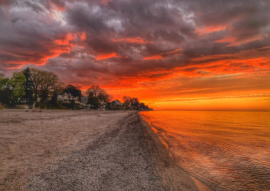 Ontario Beach Park Sunset, Rochester, NY Photo Print