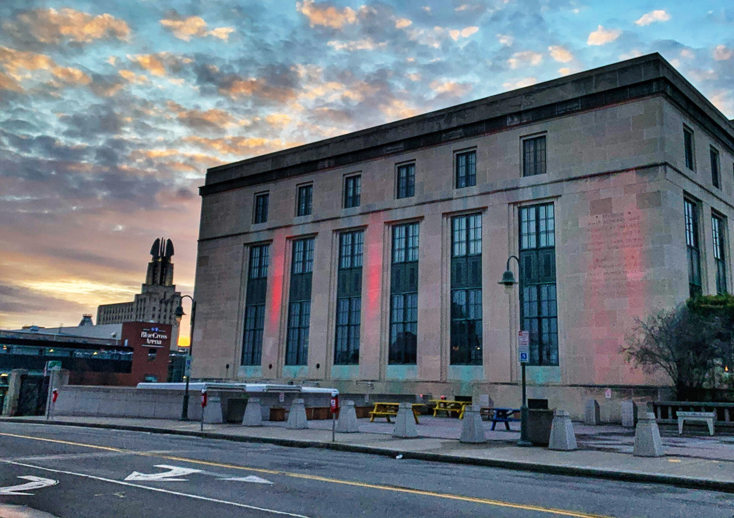Rochester, NY Library at Sunset Photo Print