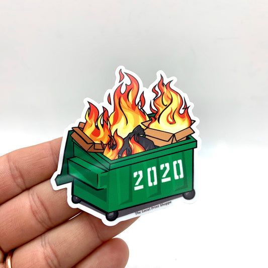 "Dumpster Fire 2020" Waterproof Sticker Decal