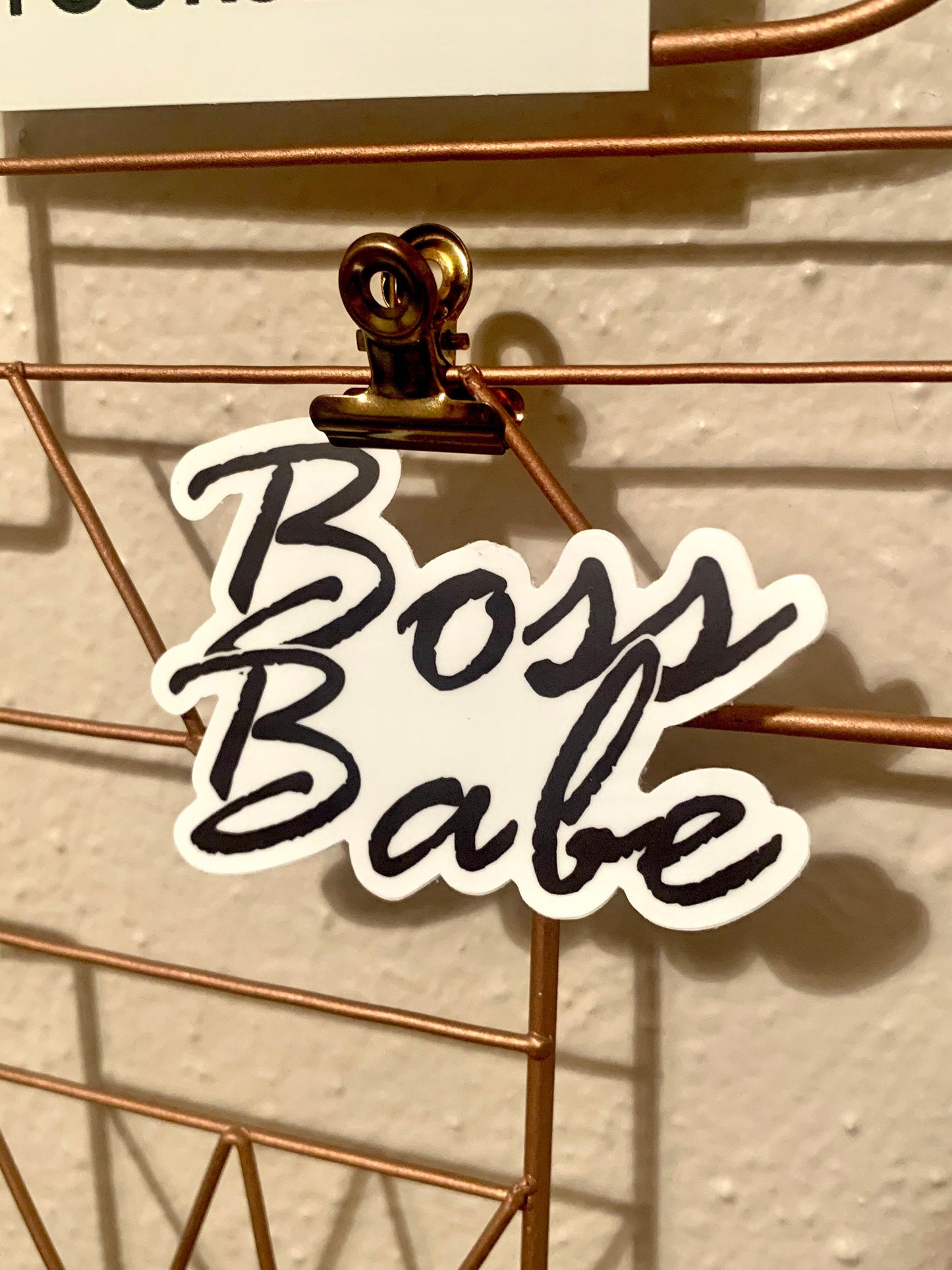 "Boss Babe" Waterproof Sticker Decal
