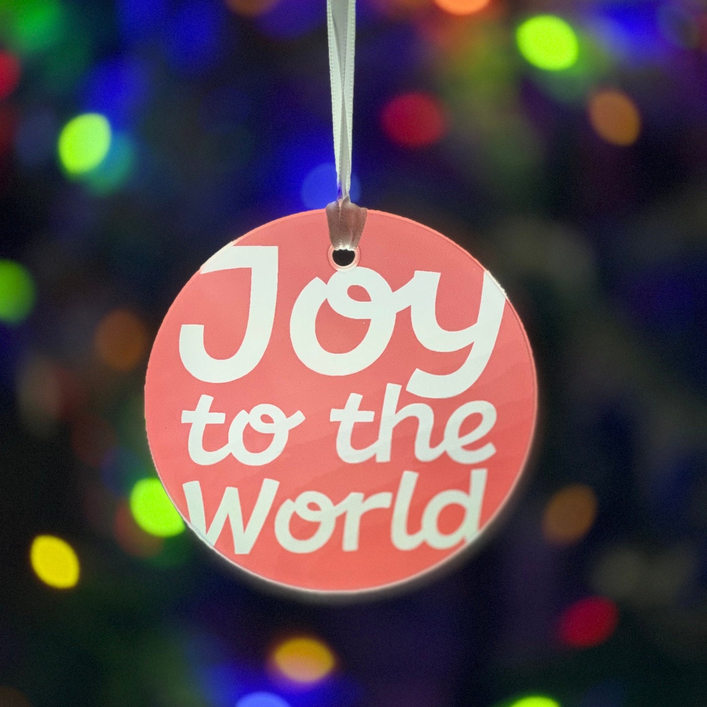 Joy to the World Glass Ornament / Suncatcher