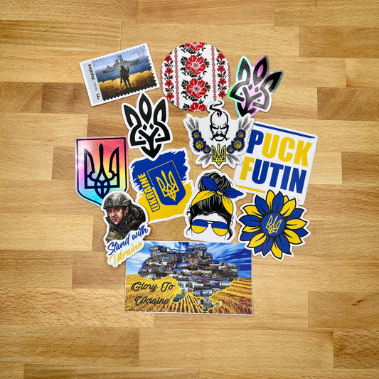 Ukrainian Sticker Pack - Set of 12